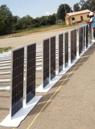 Solar Street Lighting Installation